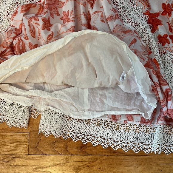 Antonio Melani Embroidered Floral Maxi Dress Sz 12 - Picture 11 of 13